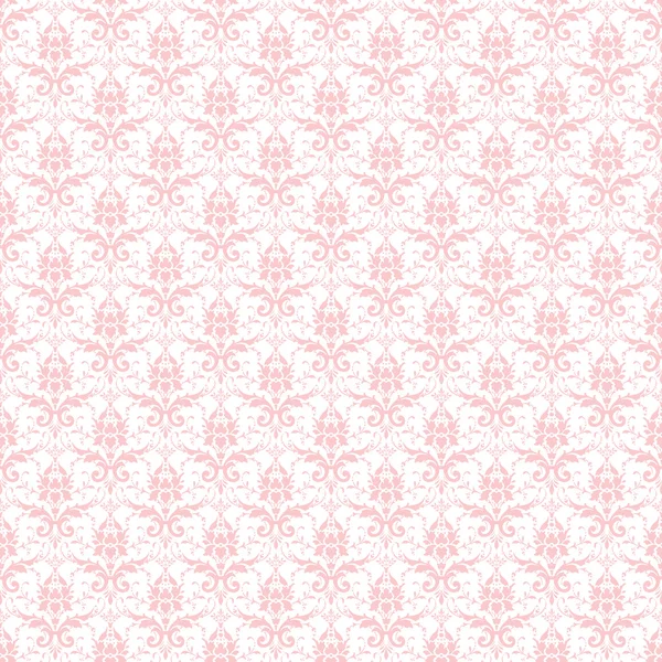 Seamless Pink & White Damask Stock Picture