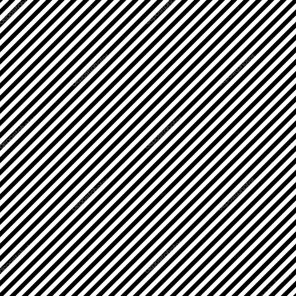 Seamless Black & White Diagonal Stripes