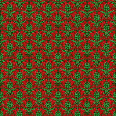 sorunsuz red & yeşil Şam