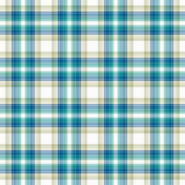 Plaid Aqua, Azul, Blanco y Beige sin costuras — Foto de Stock