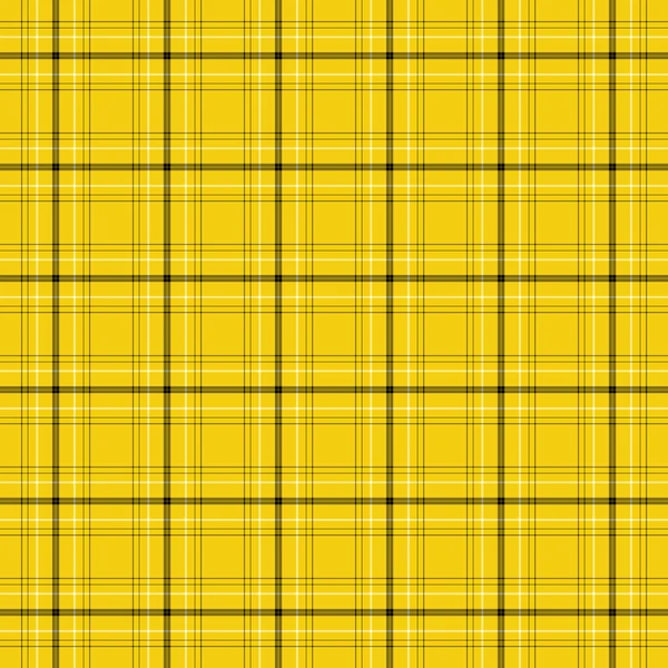 Plaid negro, amarillo y blanco —  Fotos de Stock