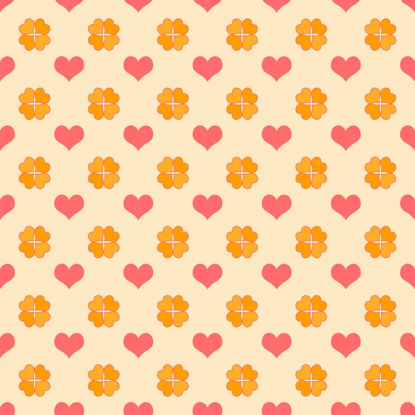 Seamless Bright Heart Pattern — стоковое фото