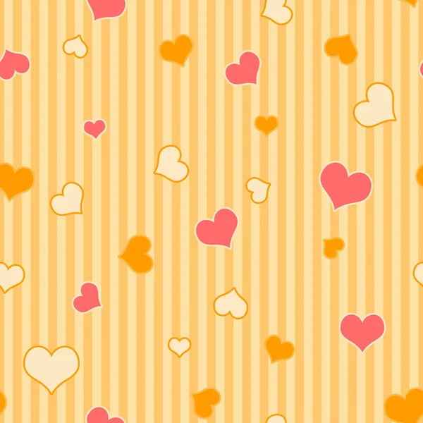 Seamless Hearts & Stripes — Stock Photo, Image