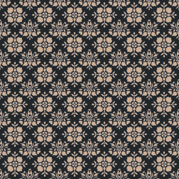 Seamless Blue Grey Damask Pattern — Stock Photo, Image