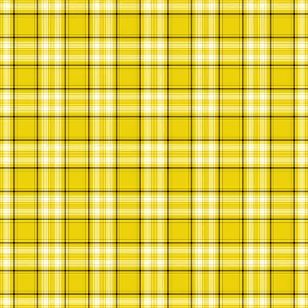 Plaid amarillo brillante sin costuras —  Fotos de Stock