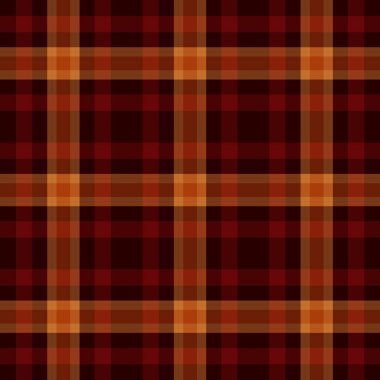 Pas, Kahverengi, Yanmış Turuncu, Altın Sonbahar Renklerinde Kusursuz Ekose