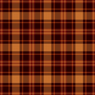 Pas, Kahverengi, Yanmış Turuncu, Altın Sonbahar Renklerinde Kusursuz Ekose