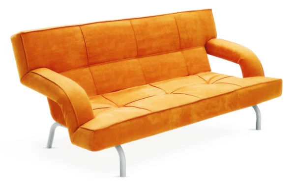 Orange couch — Stock Photo, Image