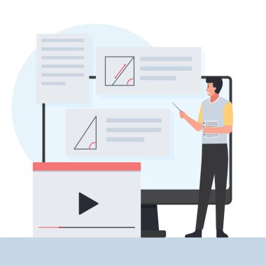 Öğretmen videolar ile matematik sunar