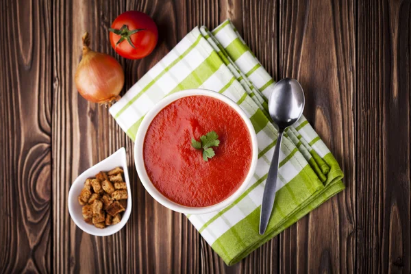 Soupe de tomates rouges — Photo