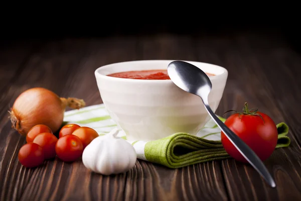 Soupe de tomates rouges — Photo