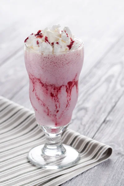 Milkshake fraise Images De Stock Libres De Droits