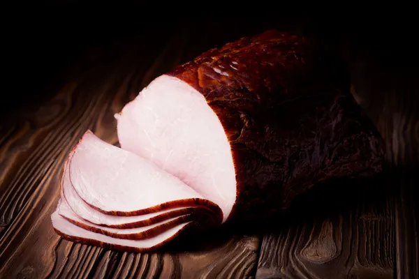 Fresh smoked ham — Stock Photo, Image