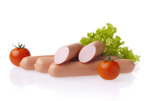 Saucisse hot-dog fraîche Photos De Stock Libres De Droits