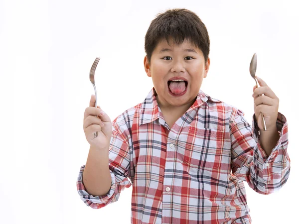 Hungriger Junge — Stockfoto