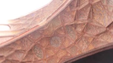 Colorful Ceiling And Paintings On Old Wall - Spin Around Then Tilt Up To Down