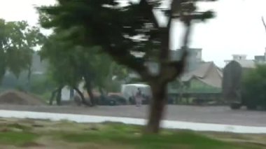 Driving Fast By Cars And Flora - Slide - Right To Left