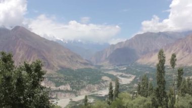 Landscape Of Mountains And Flora - Pan - Left To Right 