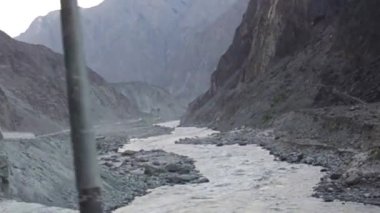 Passing By River Water Source - Pan Left To Right and Slide Right To Left