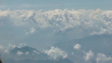 Clouds In Sky Over Mountain Top - Slide - Right To Left 