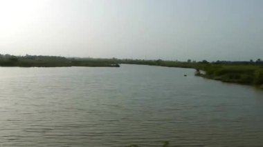 Passing By Water Source Surrounded By Flora - Slide - Left To Right