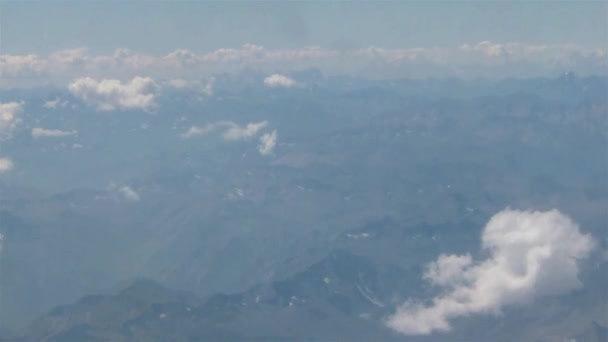 Passing Clouds Land Slide Right Left — Stok video
