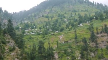 Village In The Mountains - Pan And Tilt - Up Right To Down Left