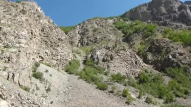 Mountains And Water Source Flowing - Tilt Up To Down Then Pan Right To Left