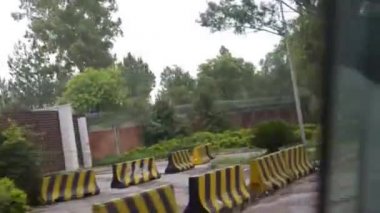 Driving Fast By Trees Near Road - Slide - Left To Right