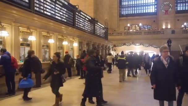 People Walking Grand Central Station Static — Video Stock
