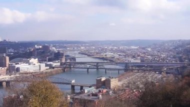 City And Water Source From Viewpoint - Static