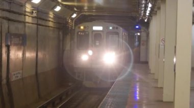 Subway Arriving In Station - Static