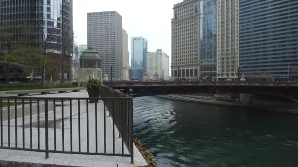 Bridge Water Source City Handheld — стоковое видео