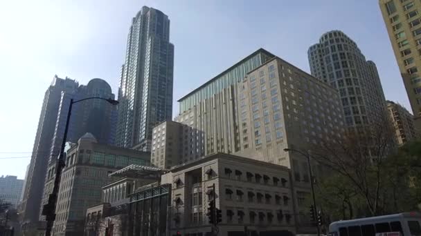 Buildings City Pan Right Left — Stockvideo