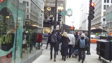 Walking In Street - Slide Forward - Slow Motion