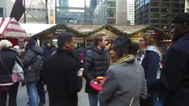 Walking Near People And Market Stands - Slide Forward