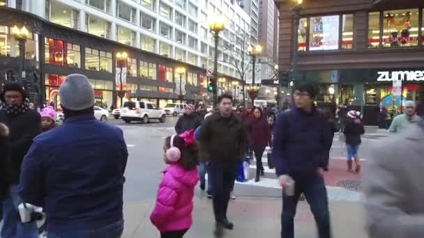 Families Street Intersection Static — Vídeos de Stock