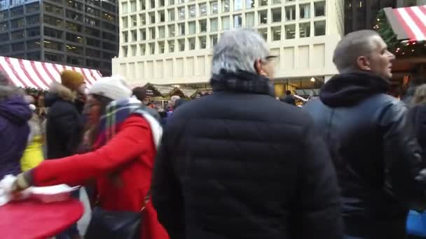 Man Jacket Walking Crowd Slide Forward — Video Stock