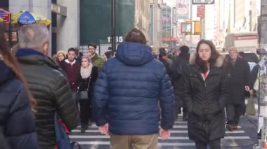 People Walking On Zebra Crossing - Static
