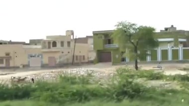 Passing By Houses, Flora And Cows - Slide - Left To Right