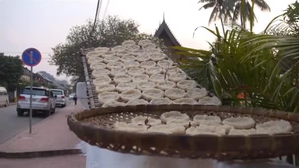 Dumplings Mandje Schuif Omhoog Dan Voorwaarts — Stockvideo