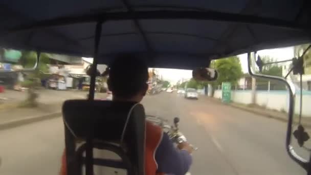 Sokakta Araba Sürerken Arkaya Sürücü Leri Kaydır — Stok video