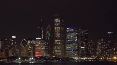 Buildings Lit Up At Night - Static