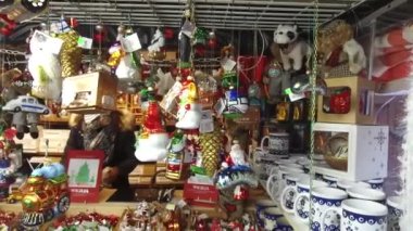 Colorful Toys On Market Stand - Slide - Right To Left