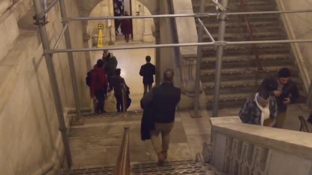People Going Stairs Static — Vídeo de Stock