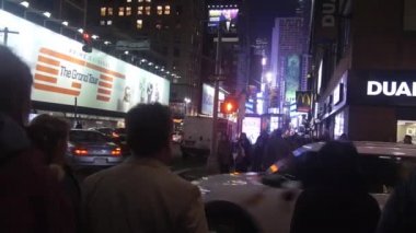 People Waiting To Cross The Street - Pan - Right To Left