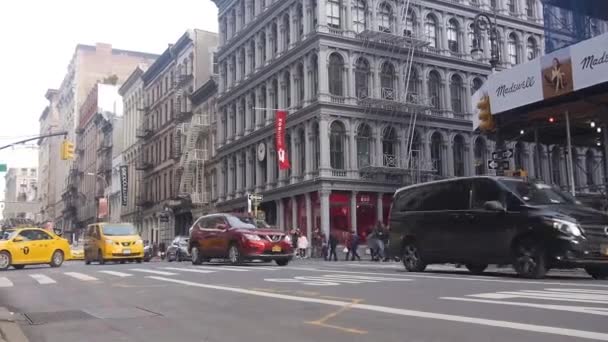 Coches Conducción Avenida — Vídeo de stock