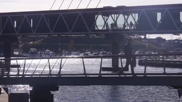 Джерело Води Поблизу Порту Міста — стокове відео