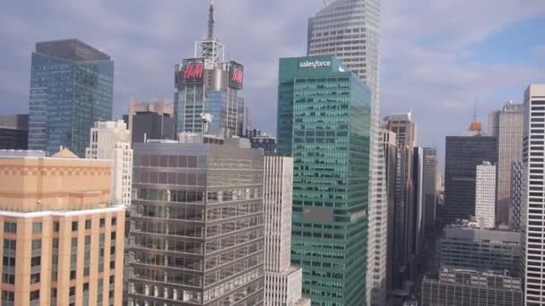 Здания Нью Йорке Городской Пейзаж — стоковое видео