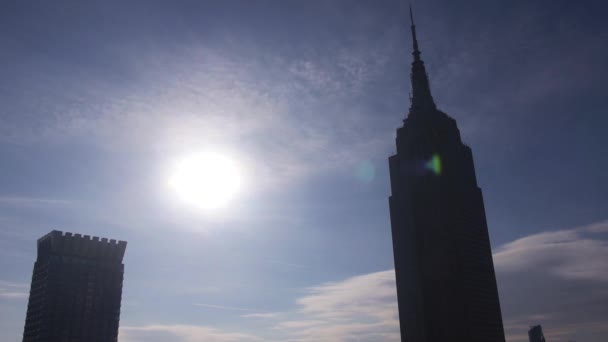 Budynki Nowym Jorku City Skyline — Wideo stockowe